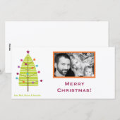 4x8 Moderne XMAS Tree FOTO Kerst Kaart (Voorkant / Achterkant)
