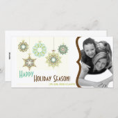 4x8 Nieuwjaars Kerstvakantie FOTO Kaart (Voorkant / Achterkant)