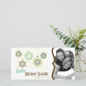 4x8 Nieuwjaars Kerstvakantie FOTO Kaart (Staand voorkant)