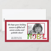 4x8 NOEL Santa Snowman Pengui FOTO Kerst Kaart (Voorkant / Achterkant)