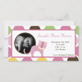 4x8 Oerwoud Queen Tiger Fotogeboorteaankondiging Aankondiging (Voorkant)