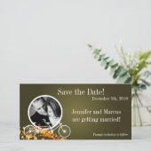 4x8 Verloving Aankondiging bruine Herfst Double Bi (Staand voorkant)