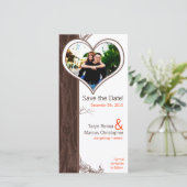 4x8 Verloving Aankondiging Herfst Tree Initiaal Ca (Staand voorkant)