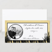 4x8 Verloving Foto Aankondiging Cattail/Dragonfl (Voorkant / Achterkant)