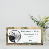 4x8 Verloving Foto Aankondiging  Peacock (Staand voorkant)