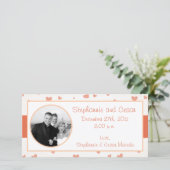 4x8 Verloving Foto Aankondiging Pinguïn Liefde/Hea (Staand voorkant)