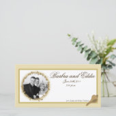 4x8 Verloving Foto Aankondiging Sandy Beach (Staand voorkant)