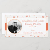 4x8 Verlovingsfoto Aankondiging Pinguïn Liefde/Hea (Voorkant / Achterkant)