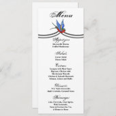 4x9.25 de Kaarten van het Menu Traditional Bird Ta (Voorkant / Achterkant)