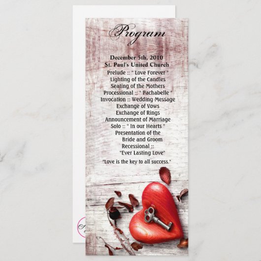 4x9.25 de Sleutel van het Hout van het Programma v (Voorkant / Achterkant)