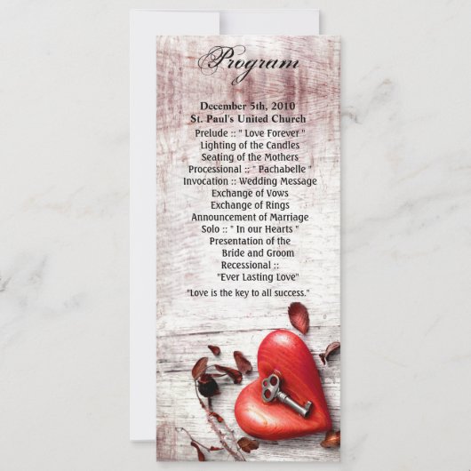 4x9.25 de Sleutel van het Hout van het Programma v (Voorkant)