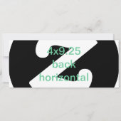 4x9,25 horizontale uitnodiging (Achterkant)