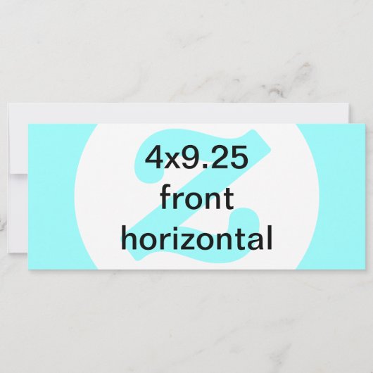 4x9,25 horizontale uitnodiging (Voorkant)