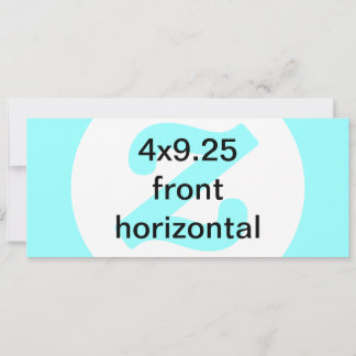 4x9,25 horizontale uitnodiging