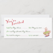 4x9,25-inch Achtmiddagmiddag Kaart (Achterkant)