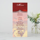 4x9.25 Menu Kaarten African Safari Giraffe Sun (Staand voorkant)