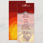 4x9.25 Menu Kaarten African Safari Giraffe Sun (Voorkant / Achterkant)