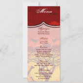 4x9.25 Menu Kaarten African Safari Giraffe Sun (Voorkant)