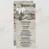 4x9.25 Menu Kaarten Army OCP Camo Uniform Camoflau (Voorkant / Achterkant)