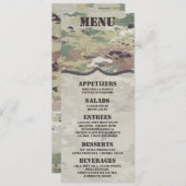 4x9.25 Menu Kaarten Army OCP Camo Uniform Camoflau (Voorkant / Achterkant)