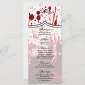 4x9.25 Menu Kaarten Bloedplaatje Vampier Gothic (Voorkant)