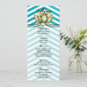 4x9.25 Menu Kaarten Boho Cacti Cactus Succulent Bo (Staand voorkant)