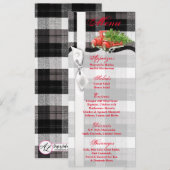 4x9.25 Menu Kaarten KERSTMIS Vrachtwagen Kerstmis (Voorkant / Achterkant)