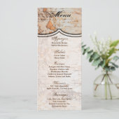 4x9.25 Menu Kaarten land schuur hout kant trim Edg (Staand voorkant)