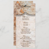 4x9.25 Menu Kaarten land schuur hout kant trim Edg (Voorkant / Achterkant)