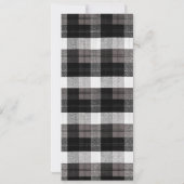 4x9.25 Menu Kaarten XMAS Truck Buffalo Plaid Zwart (Achterkant)
