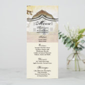 4x9.25 Menu Kaarten Zonsondergang Schuur Landelijk (Staand voorkant)