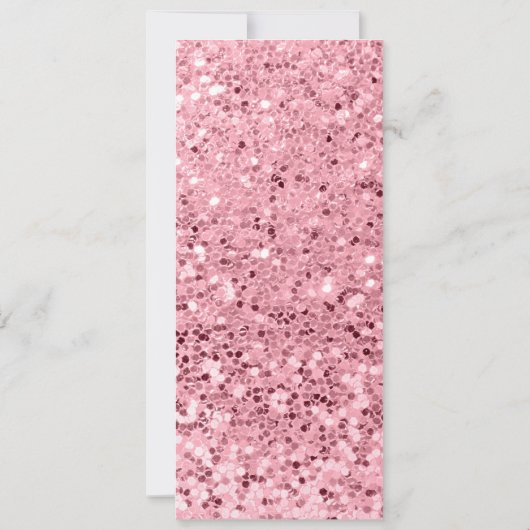 4x9.25-menukaarten Roos Gold Glitter Kaart (Achterkant)