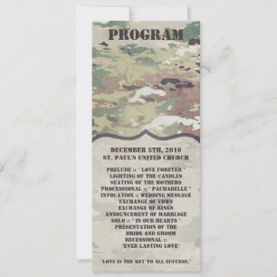 4x9.25 Program Cards Army OCP Camo Uniform Camofla Kaart