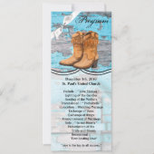 4x9.25 Programma Kaarten Blauw Hout Schuur Deurlaa (Voorkant)