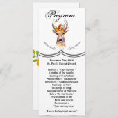 4x9.25 Programma Kaarten Boho Deer Buck Head Brown (Voorkant / Achterkant)