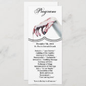 4x9.25 Programma Kaarten bvzombie bloeddruppel vam (Voorkant / Achterkant)