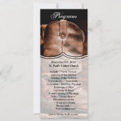 4x9.25 Programma Kaarten Cowboy laarzen Schuur Hou (Voorkant)