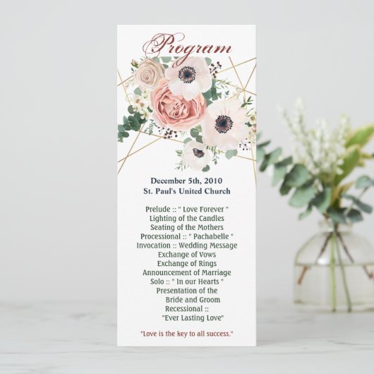 4x9.25 Programma Kaarten Geometrische Tuin Roos An (Staand voorkant)