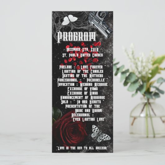 4x9.25 Programma Kaarten Haunting Adeline Zade Mea (Staand voorkant)