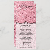 4x9.25 Programma Kaarten Roze Gouden Glitters (Voorkant / Achterkant)