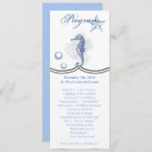 4x9.25 Programma Kaarten Seahorse Zee Ocean Beach (Voorkant / Achterkant)