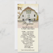 4x9.25 Programma Kaarten Sunset Barn Country Rusti (Voorkant)