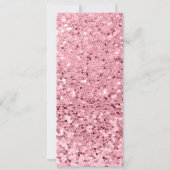 4x9.25 Programmakaarten Roos Gold Glitter Kaart (Achterkant)