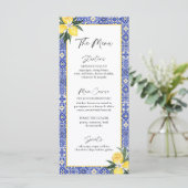 4x9" Amalfi Italiaans Blauw Tegel Vrijgezellenfees (Staand voorkant)