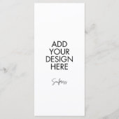 4x9" Custom Menu Kaart (Voorkant)