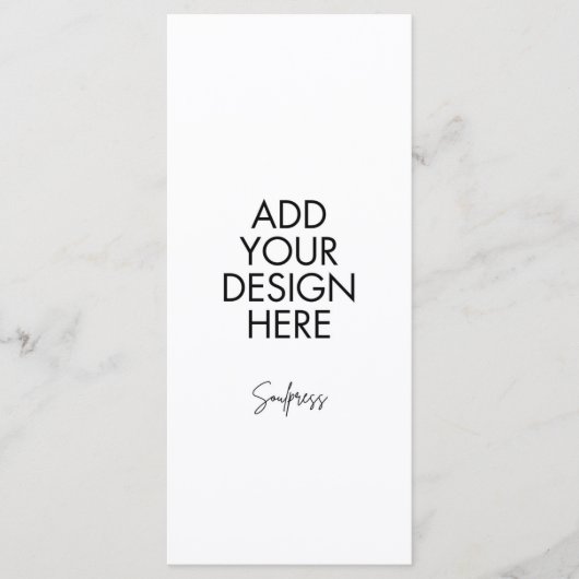 4x9" Custom Menu Kaart (Voorkant)