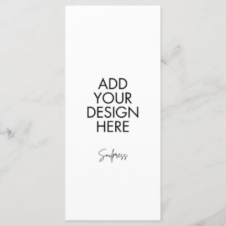 4x9" Custom Menu Kaart