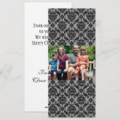 4x9 Familie met de Kaart van de Kerstmis van de Fo (Voorkant / Achterkant)