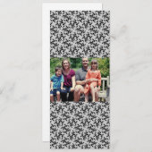 4x9 Familie met de Kaart van de Kerstmis van de Fo (Voorkant / Achterkant)