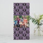 4x9 Familie met de Kaart van de Kerstmis van de Fo (Staand voorkant)